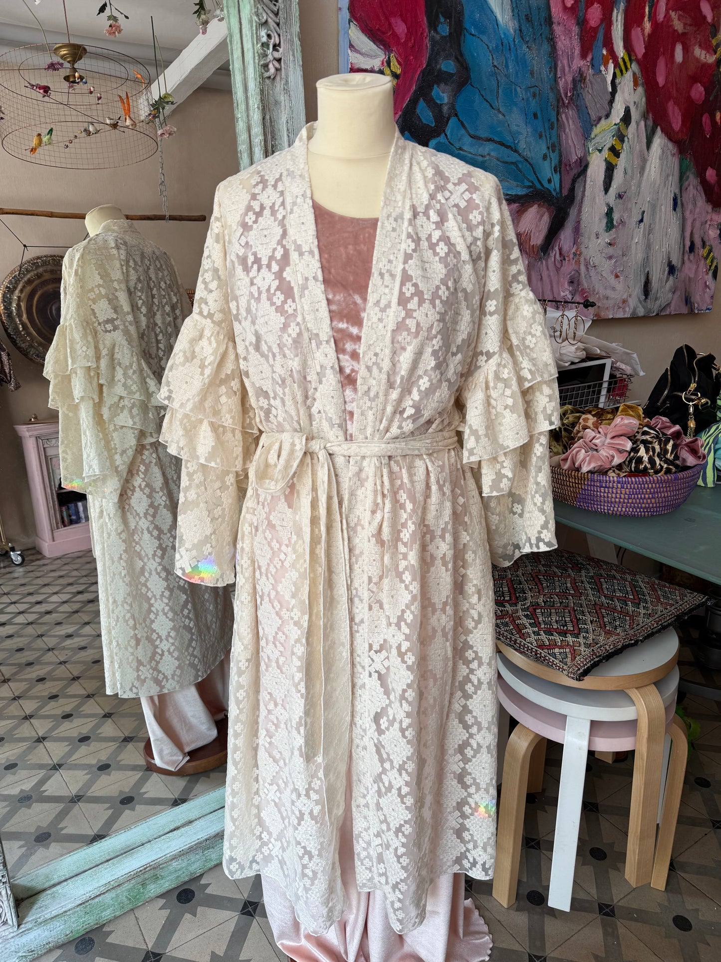 Ruffle/ Natural White/ Boho Chic