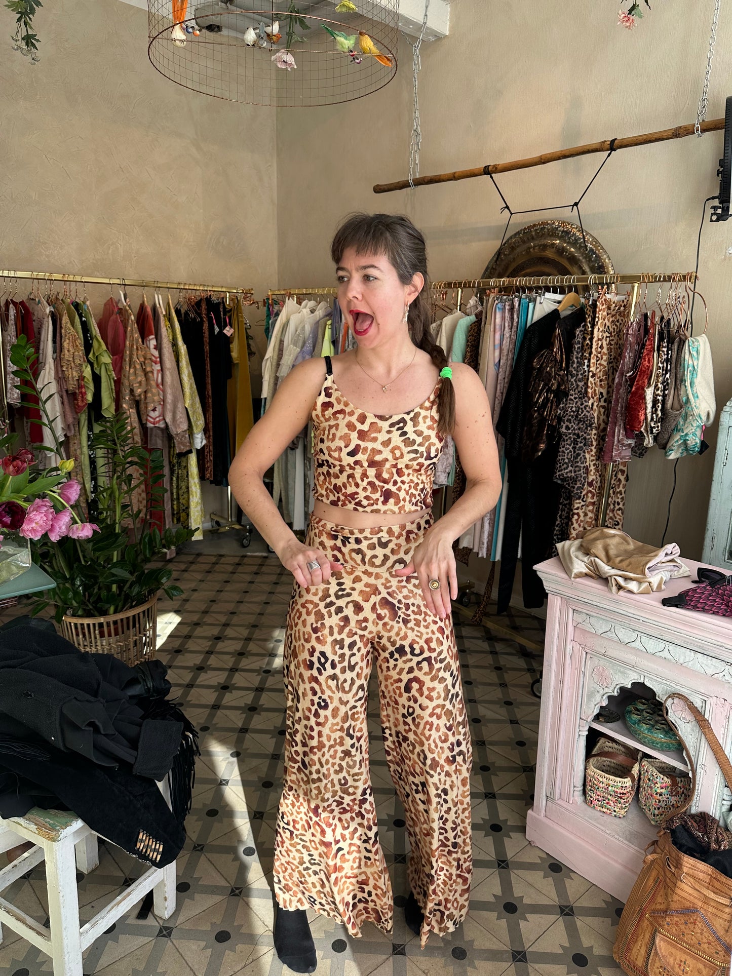 Leopard in yellow