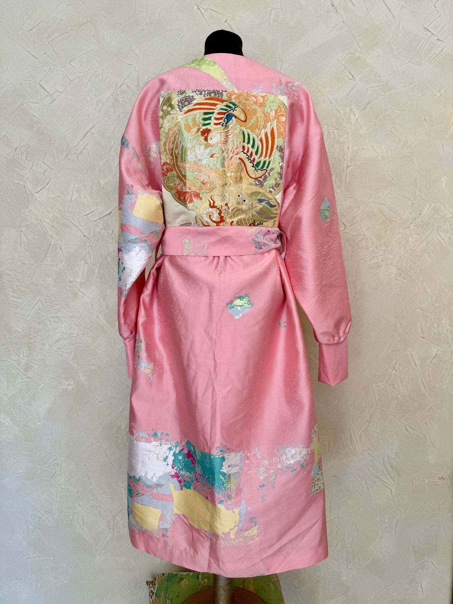 Jacket/ Pink Silk Jaquard