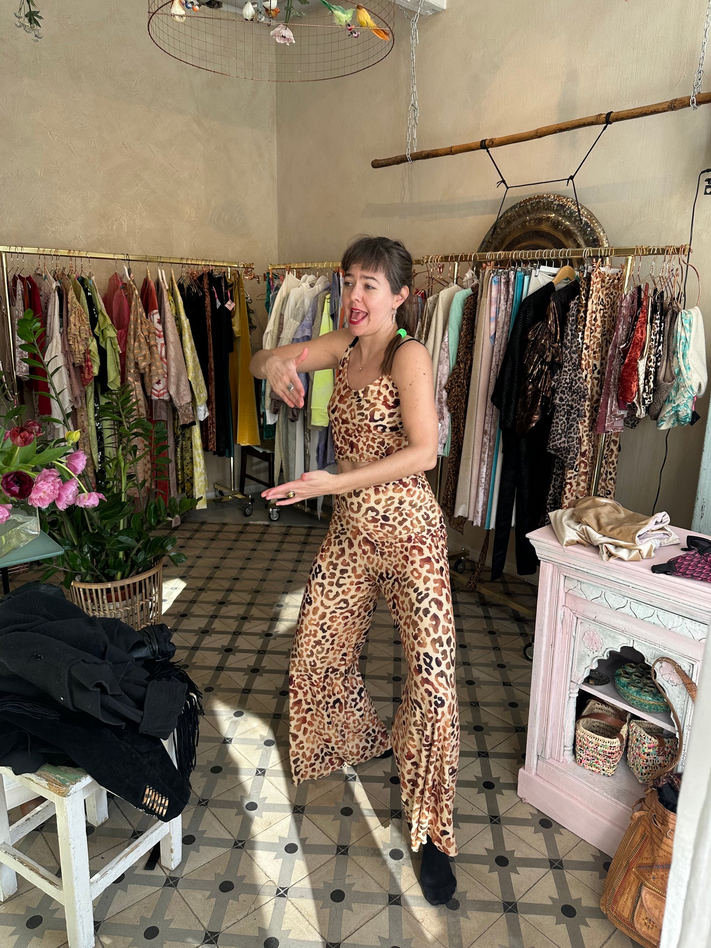 Leopard in yellow