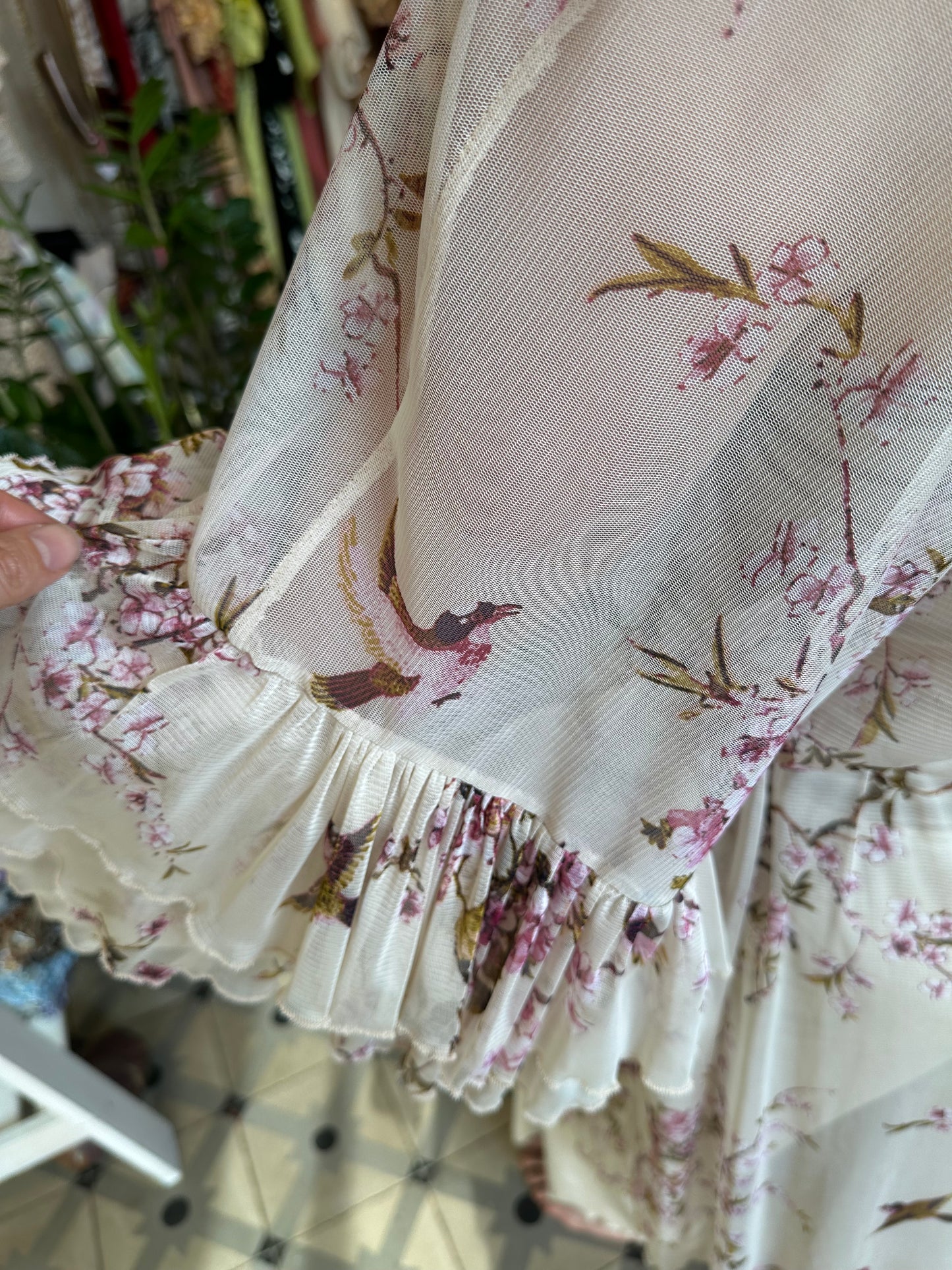 Cherry Bird Ruffle