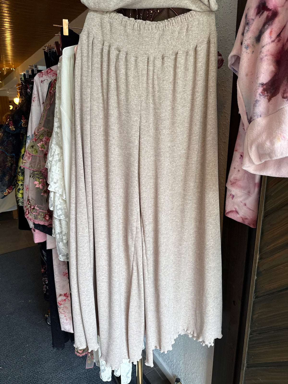 Oona-pant/ natural fibers/ rib jersey