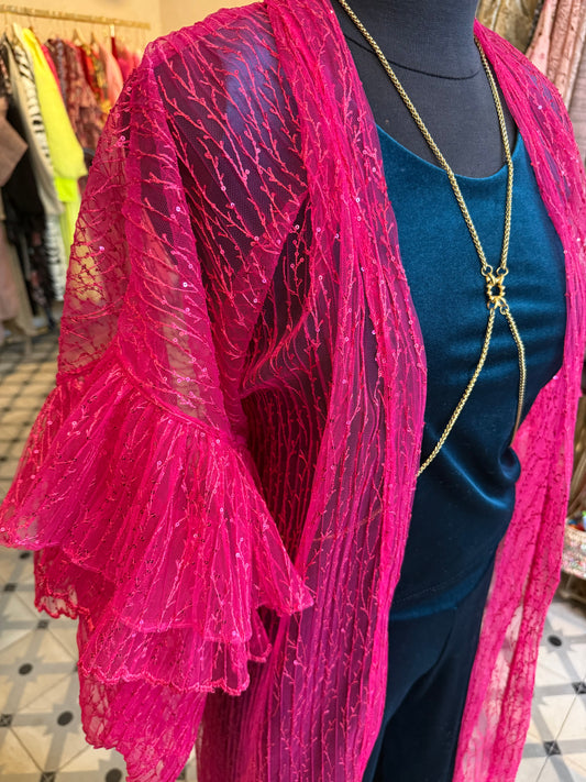 Ruffle/ Hot Pink Sequins