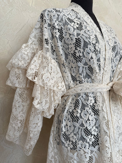 Ruffle/ Natural Cotton Lace