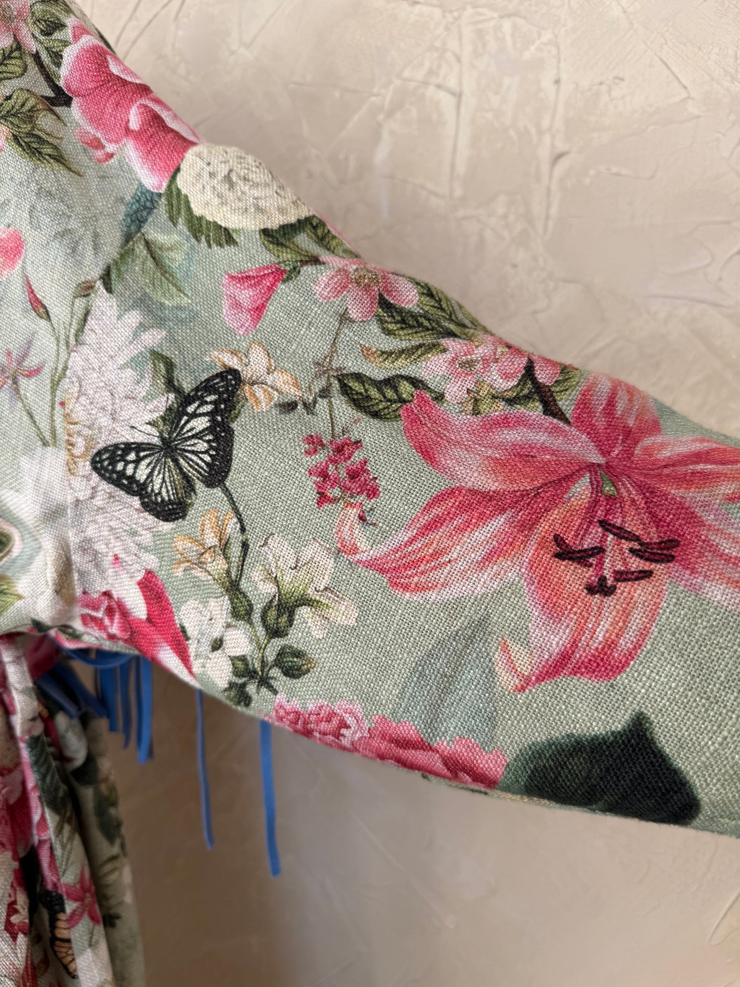 Jacket Butterfly Linen size L