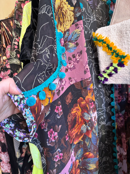 Jurassic Flowers /Eve kimono