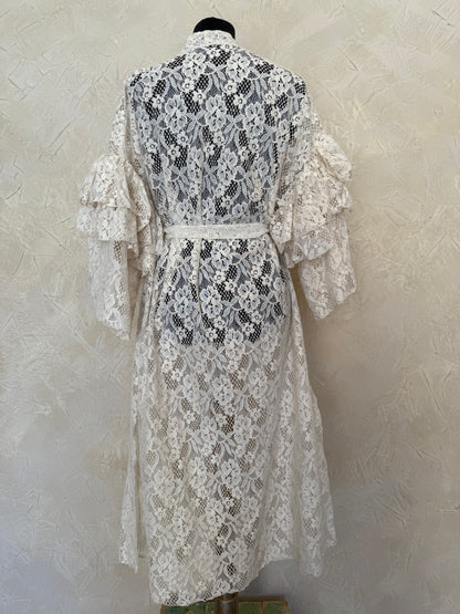 Ruffle/ Natural Cotton Lace