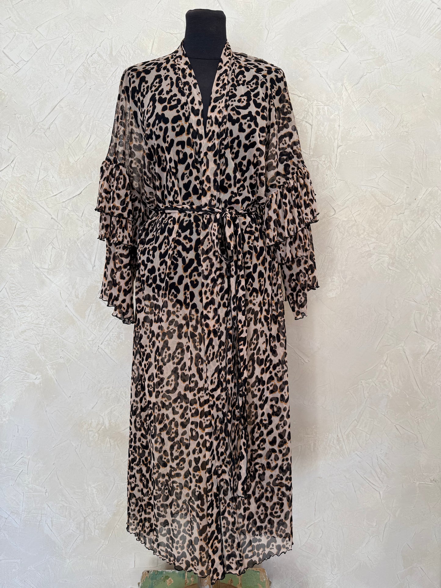 Ruffle/ Leopard mesh / SALE!
