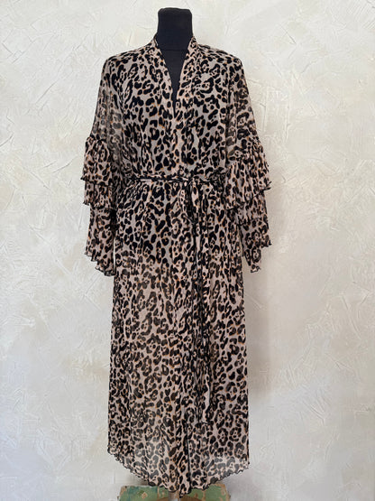 Ruffle/ Leopard mesh / SALE!