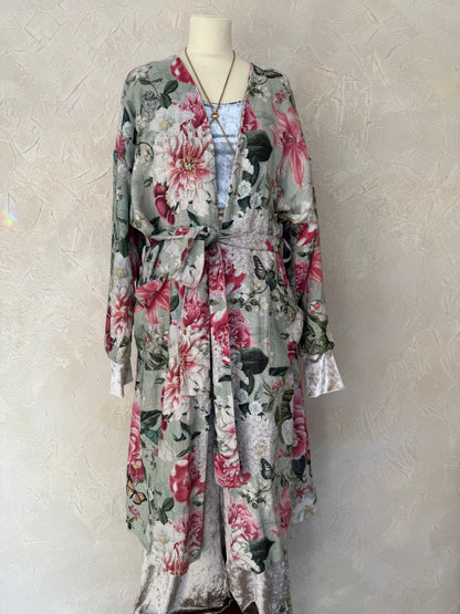 Jacket Butterfly Linen size L