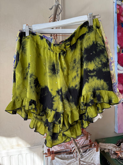 SHORT/ tie dye silk