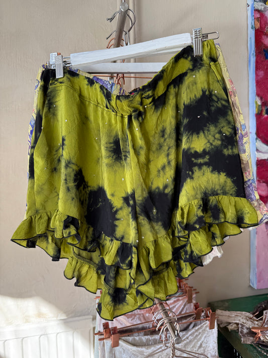 SHORT/ tie dye silk