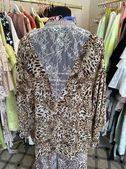 Short Kimono/ Leopard