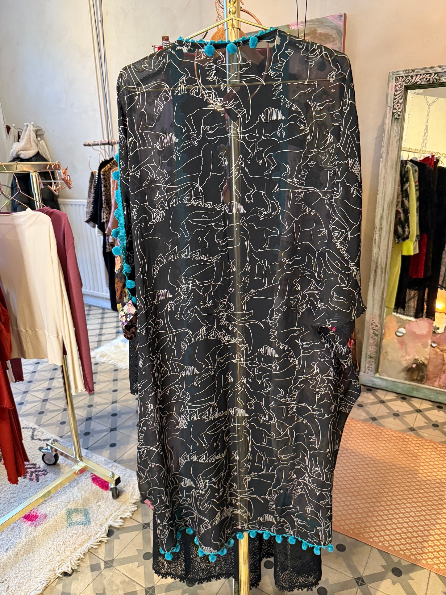 Jurassic Flowers /Eve kimono